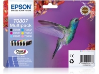 Tinte Epson T0807 Kolibri Multipack 6-farbig