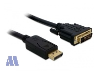 Delock Display Port -> DVI (24+1) Kabel St/St 2m