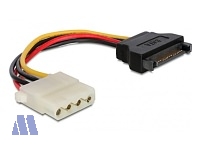 Delock SATA Stromkabel intern 0.12m SATA Stecker/13.3cm(5.25