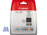 Tinte Canon CLI-551 C/M/Y/BK Multipack für iP7250, MG5450, MG6350