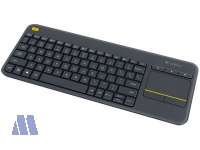Logitech K400 Plus wireless Touch Tastatur USB schwarz
