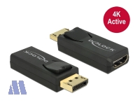 Delock Adapter Display Port 1.2 (St) -> HDMI (Bu) 4K aktiv