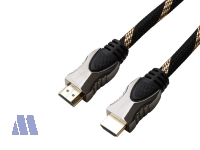 Brackton Ultra HD 4K 3D High Speed mit Ethernet HDMI Kabel 1m St/St