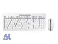 Cherry Stream Desktop Funktastatur mit Maus, Pale Grey