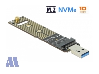 Delock Konverter M.2 NVMe™ PCIe™ SSD mit USB 3.1 Gen 2