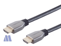 Brackton 10K Ultra High Speed HDMI 2.1 Kabel Metallstecker 0.5m St/St