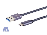 Brackton USB 3.2 Kabel Stecker A auf Stecker Typ-C Gen.2 10Gbps 50W 1.5m