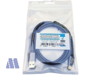 Brackton USB 3.2 Kabel Stecker A auf Stecker Typ-C Gen.2 10Gbps 50W 1.5m