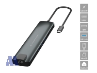 Conceptronic DONN06G 9-in-1 USB Typ-C zu HDMI-Adapter