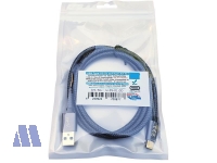 Brackton USB 3.2 Kabel Stecker A auf Stecker C Gen.2 10Gbps 50W 0.5m