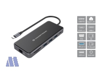 Conceptronic DONN15G 12-in-1 USB Typ-C zu 3x Display Adapter