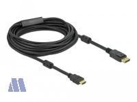 Delock Display Port 1.2 -> HDMI aktives Kabel 4k St/St 10m