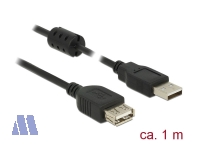 Delock USB2.0 Verlängerung 1m