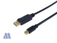 equip Display Port -> Mini Display Port Kabel 4k/60Hz St/St 2m schwarz