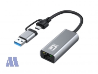 LevelOne USB-0423 USB3.0-A/C 2.5G Ethernet LAN Adapter