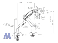 equip Monitor Premium Tischhalterung 43cm(17