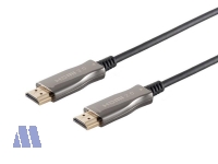 Brackton 4K 60Hz HDMI Anschlusskabel AOC Glasfaser Metall Stecker schwarz 40m