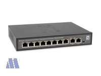 LevelOne FGP-1031 Fast Ethernet PoE+ Switch 8+2 Port 120W