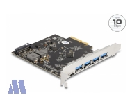 Delock PCI Express x4 Karte 1x USB Type-C™ + 4x USB Typ-A 10 Gbps