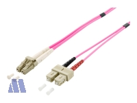 equip LWL Kabel LC/SC 50/125?m OM4 LSOH 2m violett