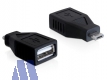 Delock Adapter USB micro B St -> USB A Bu