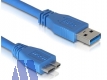 Delock USB3.0 Anschlusskabel 1.0m Stecker A/Micro B