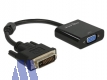 Delock Adapter DVI-D 24+1 Stecker -> VGA Buchse, aktiv