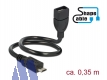 Delock Kabel USB2.0 Micro-B Stecker -> USB2.0 Typ-A Buchse OTG, 0.35m