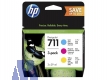 Tinte HP P2V32A Nr. 711 cyan, magenta, gelb 29ml 3er Pack