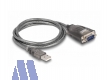 Delock USB 2.0 Typ A/seriell 9-pol DSUB Kabel mit Muttern und 3x LED 1m