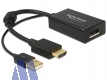 Delock Adapter HDMI  -> Display Port 1.2 (Bu) 4K 30Hz, 24.5cm