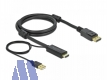Delock Kabel HDMI  -> Display Port 1.2 St/St 4K 30Hz, 1m