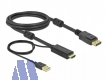 Delock Kabel HDMI  -> Display Port 1.2 St/St 4K 30Hz, 2m