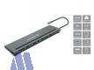 Conceptronic DONN17G 12-in-1 USB Typ-C zu 3x 4k Display Adapter