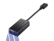 HP Adapter USB Typ-C -> VGA Buchse 15cm, schwarz