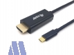 equip USB Kabel Type-C™ Stecker -> HDMI Stecker 4K/30Hz 3m, schwarz