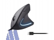 equip Vertikale ergonomische USB Maus schwarz